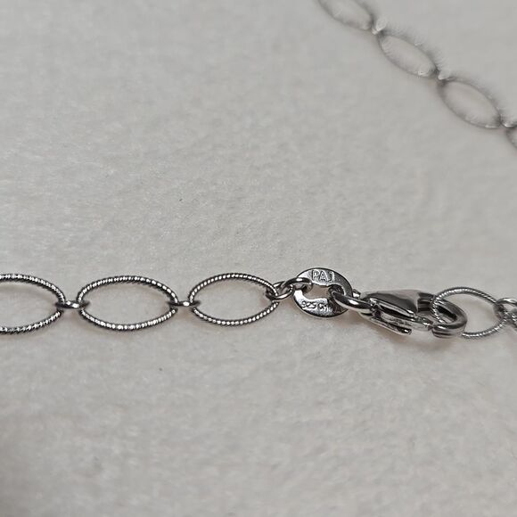 Sterling Silver & Citrine Necklace - Picture 6 of 6